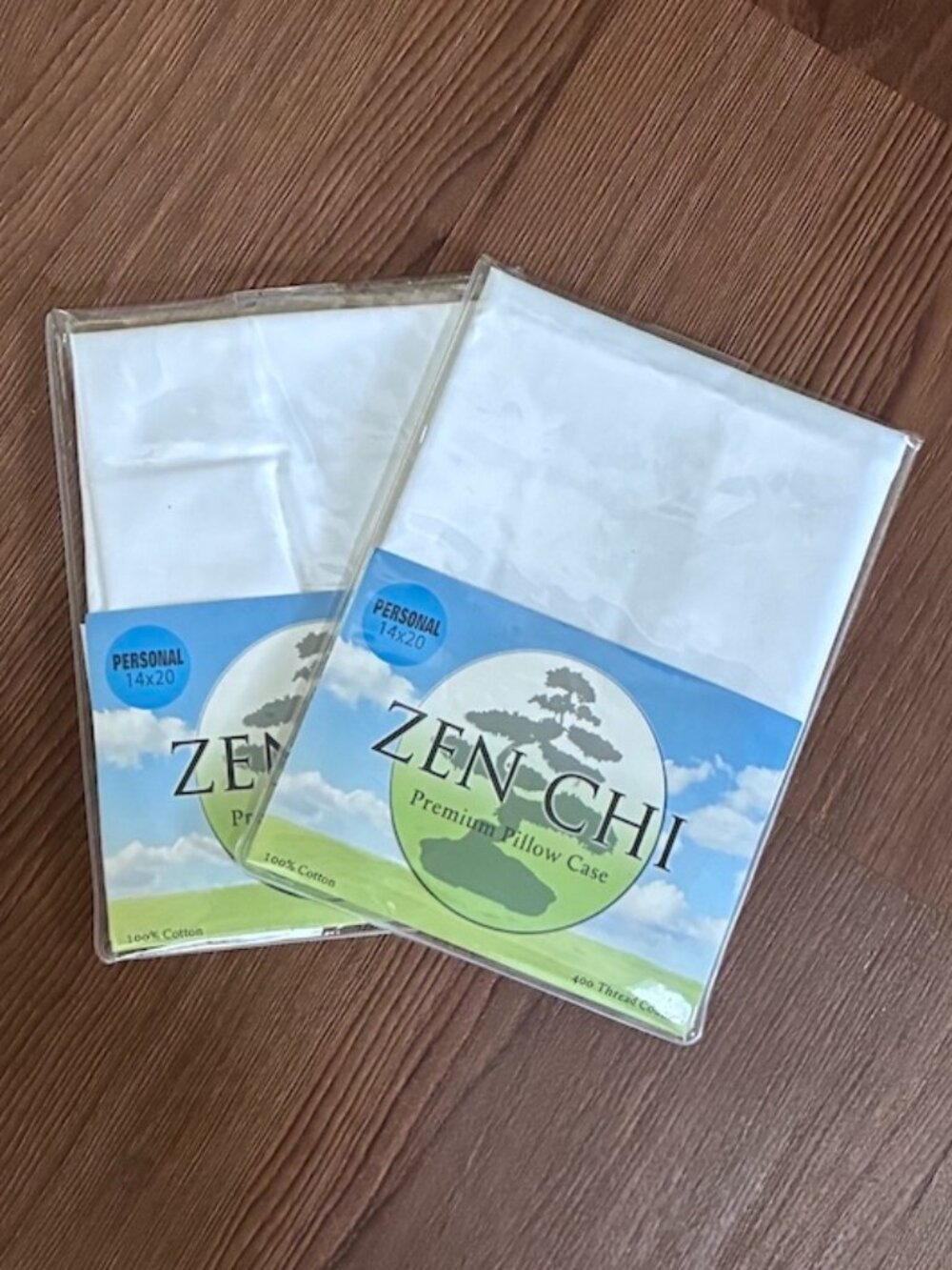 ZEN CHI Personal Pillow Case (2 Pack) Organic Cotton Pillowcase 400 Thread Count